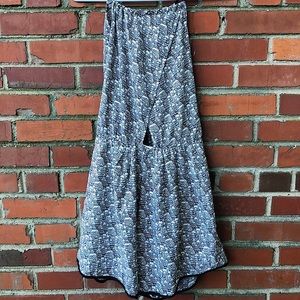 Printed Cityscape Romper with cutouts